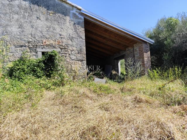 Istrien, Buzet - altes Haus mit Baugrundstück