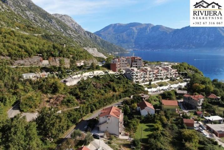 Urbanized land plot with a project for Villa Morinj Kotor