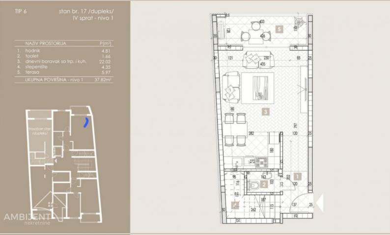 DIREKTNA PRODAJA ODLIČAN NOV STAN, DUPLEX 2. 5