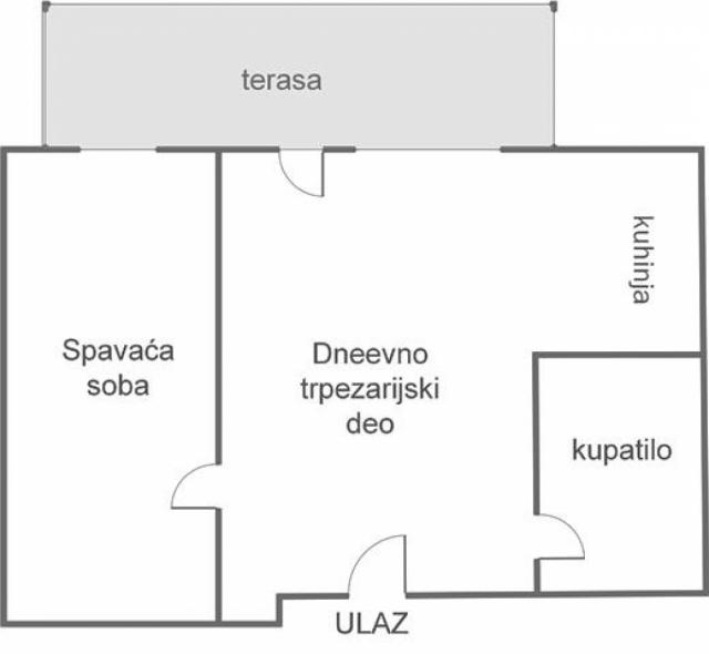 NOV 2. 0 stan Ledine, sa građevinskom dozvolom, useljiv, parking mesto