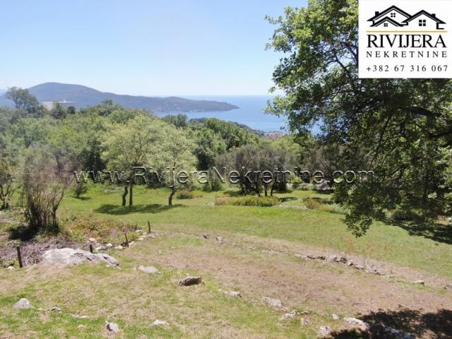 Sale of land with sea view Trebesin Herceg Novi