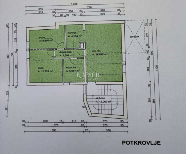 Mali Lošinj, novogradnja stan u srcu grada 