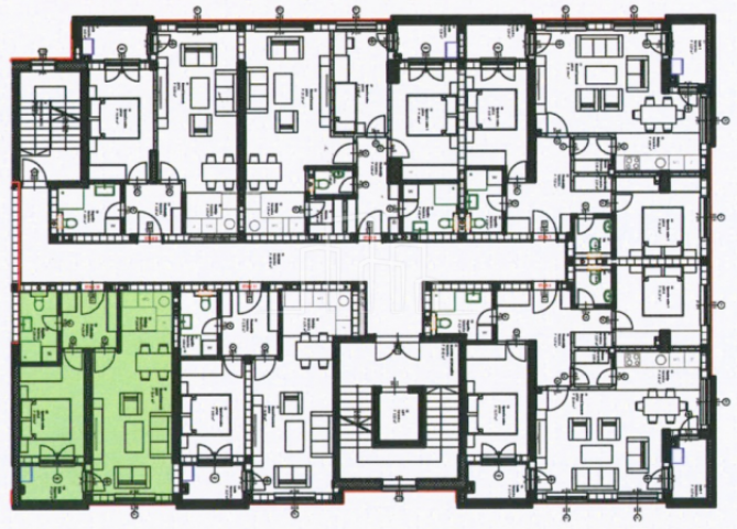 Wohnung 44,33 m2 mit einem Schlafzimmer Dobrinja 4 im Bau zu verkaufen