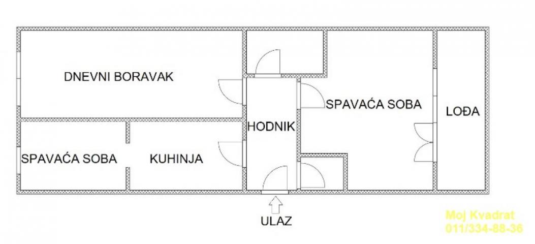 Novi Beograd, Bežanijska kosa II - Nede Spasojević, 74m2