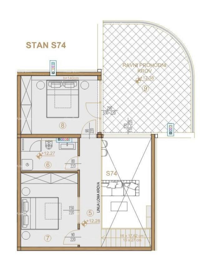 Stan Poreč, stambeno poslovni objekt u gradnji sa apartmanima i podzemnim garažama