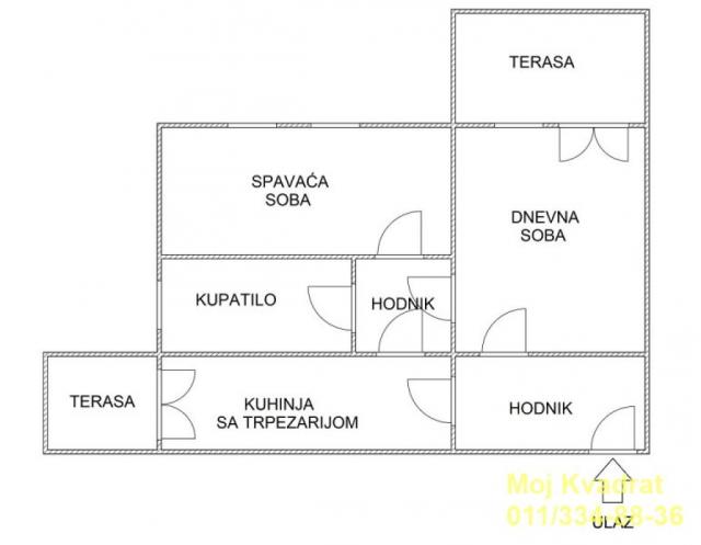 Palilula, Karaburma - Husinskih rudara, 68m2