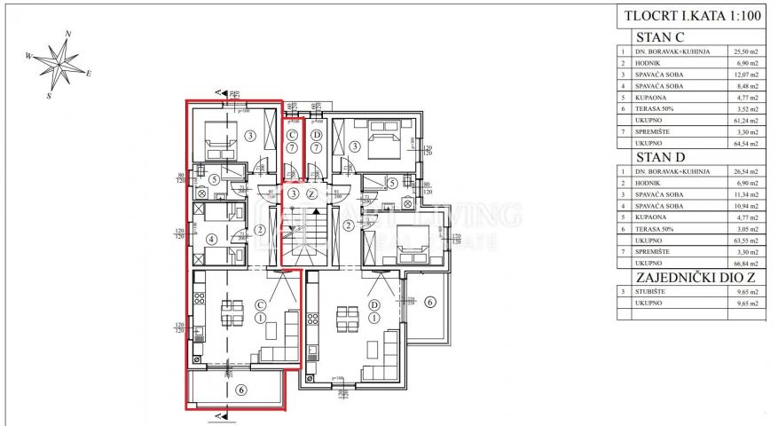 Istria, Umag, surroundings - modern apartment on the first floor - NEW BUILDING