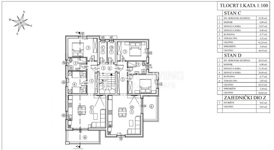 Istria, Umag, surroundings - modern apartment on the first floor - NEW BUILDING