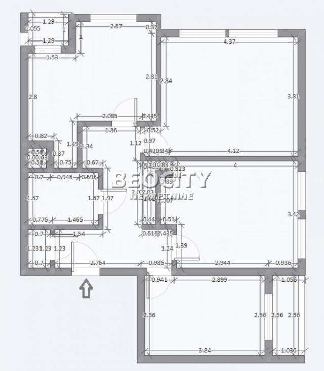 Zvezdara, Vukov Spomenik, Zahumska, 4. 0, 70m2, 1000EUR