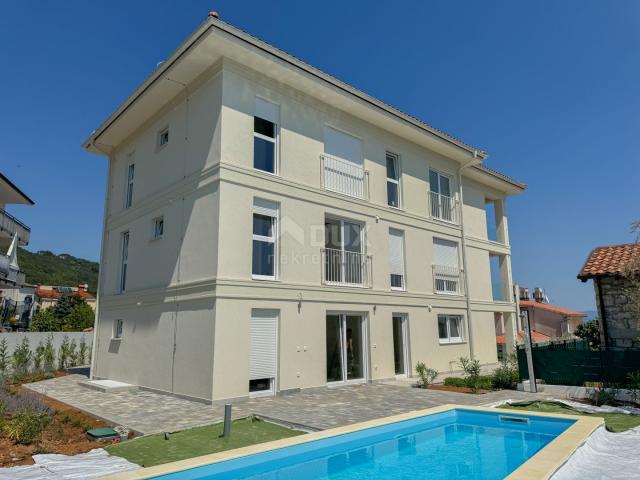 OPATIJA, IČIĆI - apartment in a new building with swimming pool, garage, elevator near the sea and O