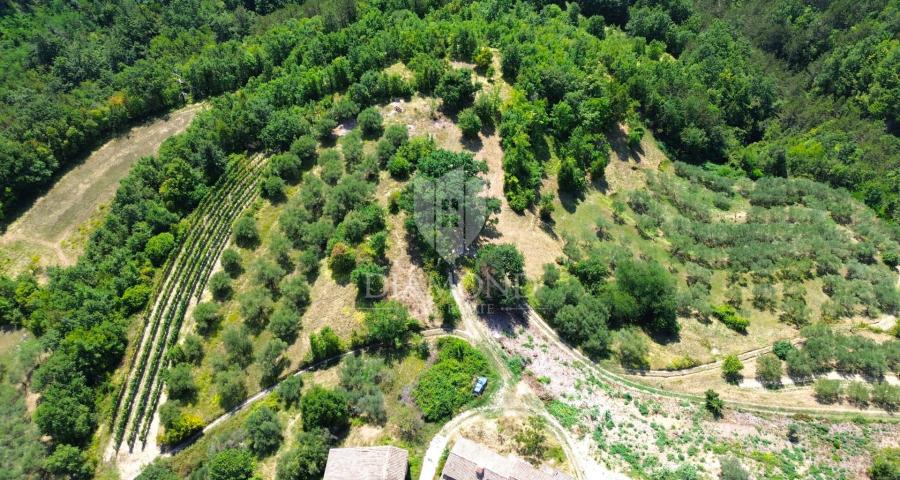 Cerovlje, surroundings, building plot with a beautiful view