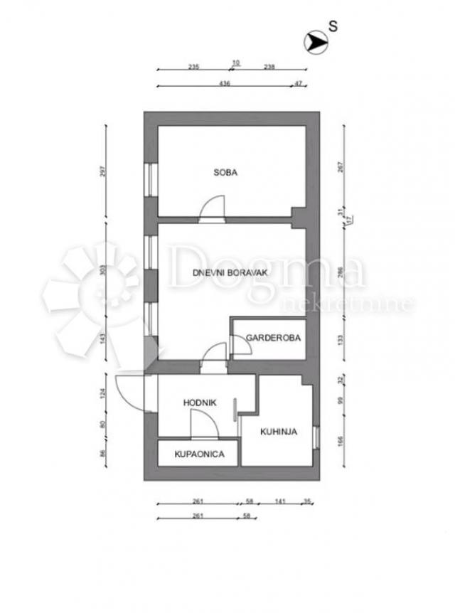 Wohnung Centar, Gornji Grad - Medveščak, 50,82m2