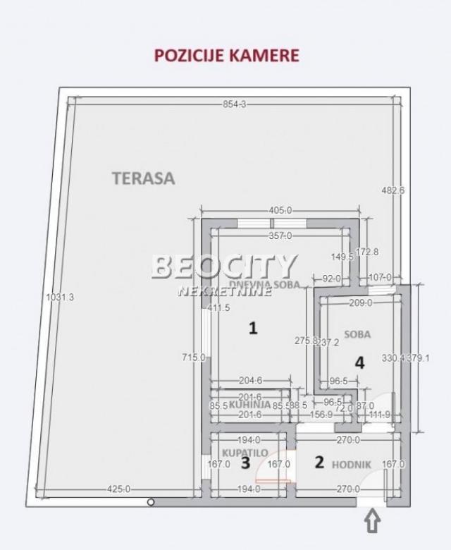 Zvezdara, Mirijevo, Danilova, 1. 5, 33m2, 84900EUR 33+55