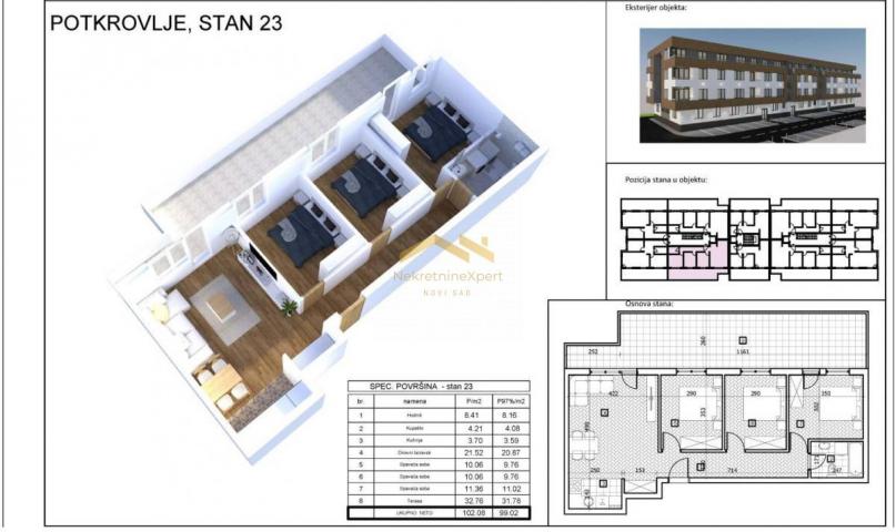 Novogradnja-urbani kompleks porodično stanovanje