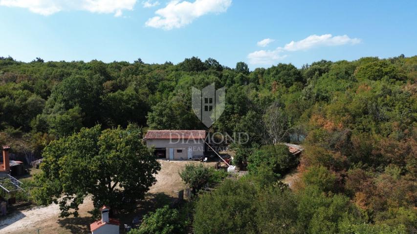 Labin, okolica, kuća s pogledom na more