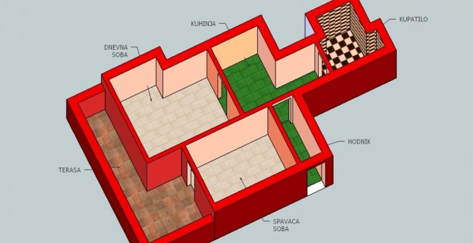 Dvosoban u centru Novog Sada 1295 evra po m2