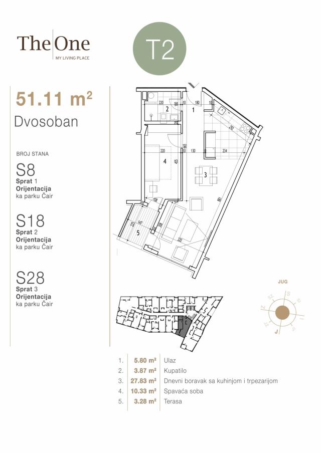 Dvosoban stan 51. 11m2 - Direktno od investitora!