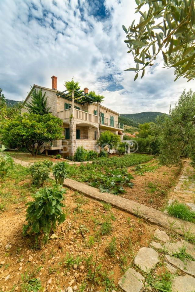 Brač prodaja kuća, parcela 1983m2 4 apartmana i 4soban stan