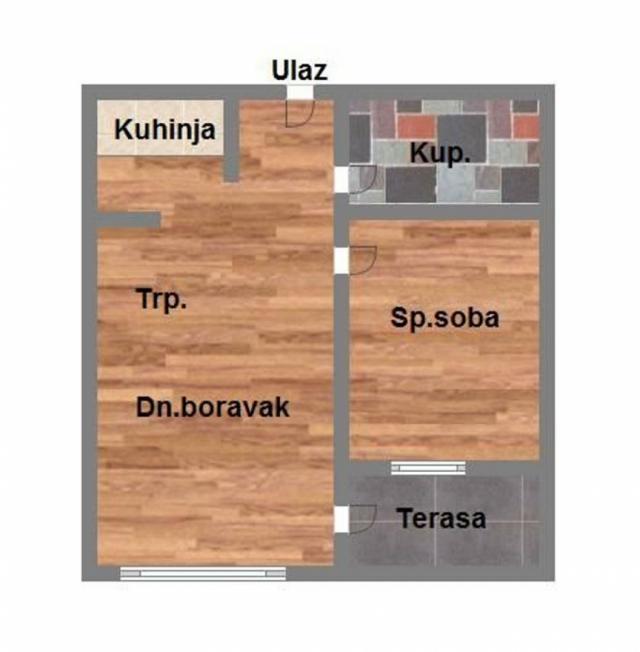 Top jednoiposoban stan - 37m2 - B. P. Pavla