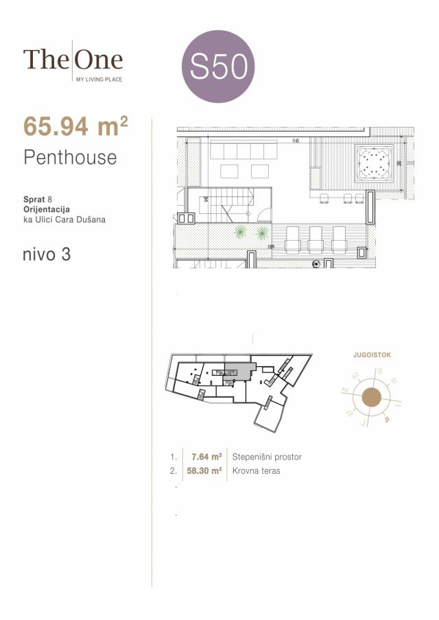 Penthouse 3 nivoa 196. 15m2 - Direktno od investitora!