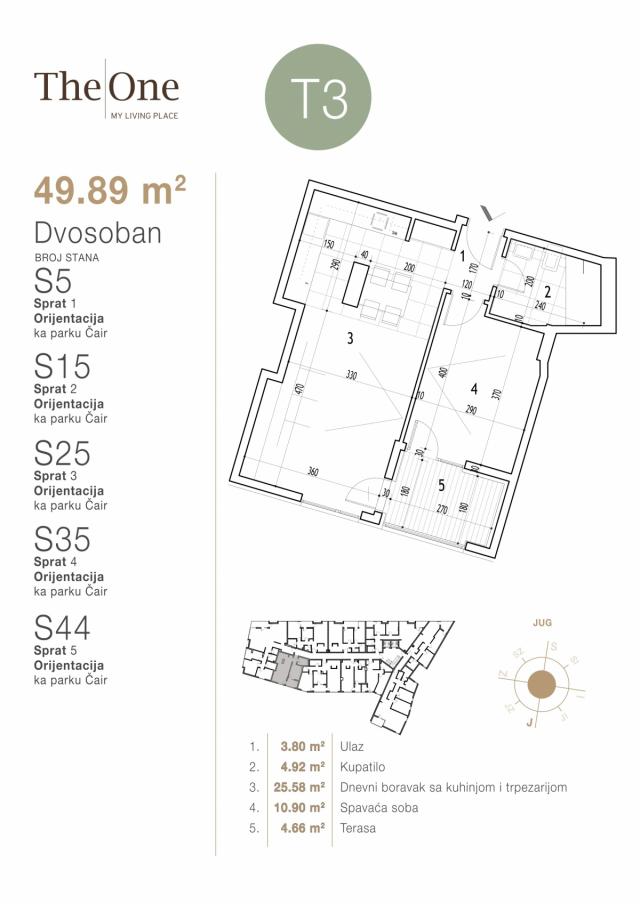 Dvosoban stan 49. 89m2 - Direktno od investitora!