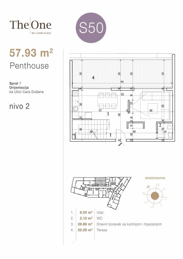 Penthouse 3 nivoa 196. 15m2 - Direktno od investitora!