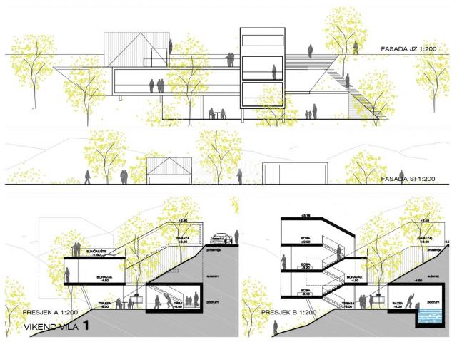 GORSKI KOTAR, FUŽINE - jedinstven projekt u srcu Gorskog kotara, građevinsko zemljište 3340 m2 sa pr