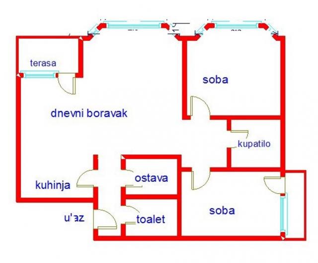 3 Trosoban stan NOVI SAD, 339900€