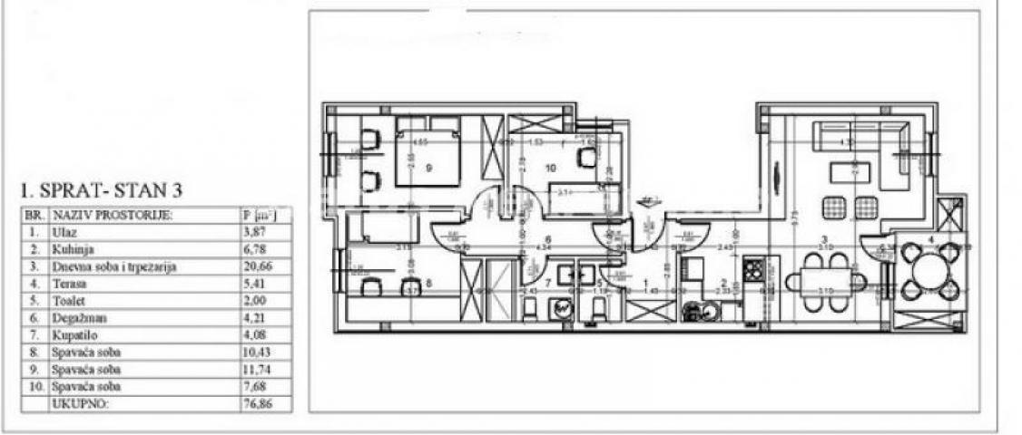 Adice-Useljiv Veliki Četvorosoban stan 80 m2 na Pogodnoj Lokaciji-povrat PDV-065/385 8880