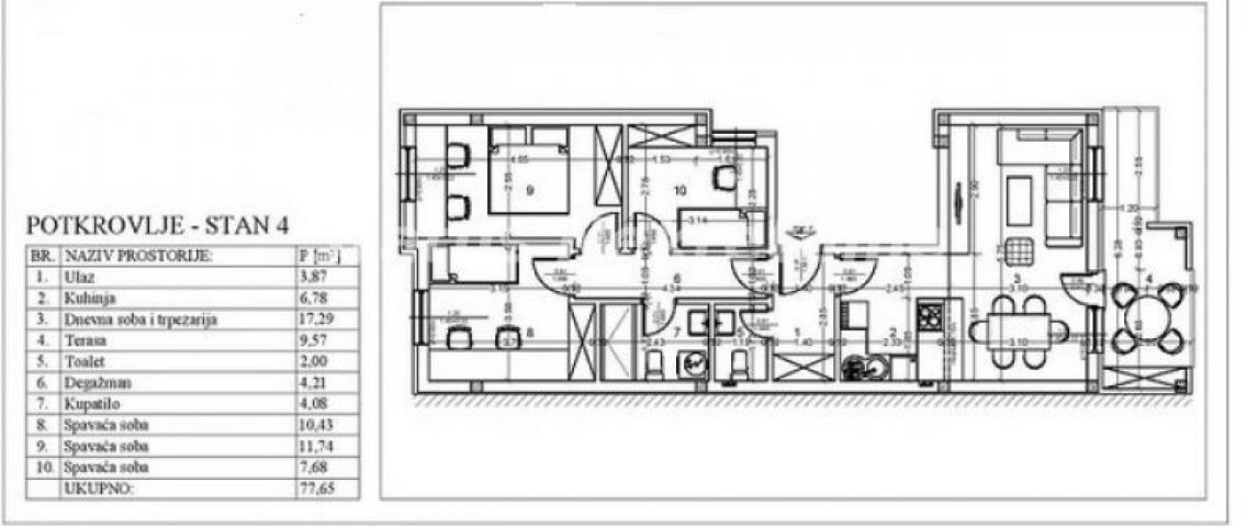 Adice-Veliki Četvorosoban stan 82 m2 u mirnom kraju-povrat PDV-065/385 8880