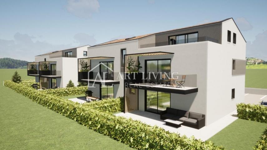 Istria, Poreč, surroundings - NEW CONSTRUCTION - modern apartment with garden - OPPORTUNITY!