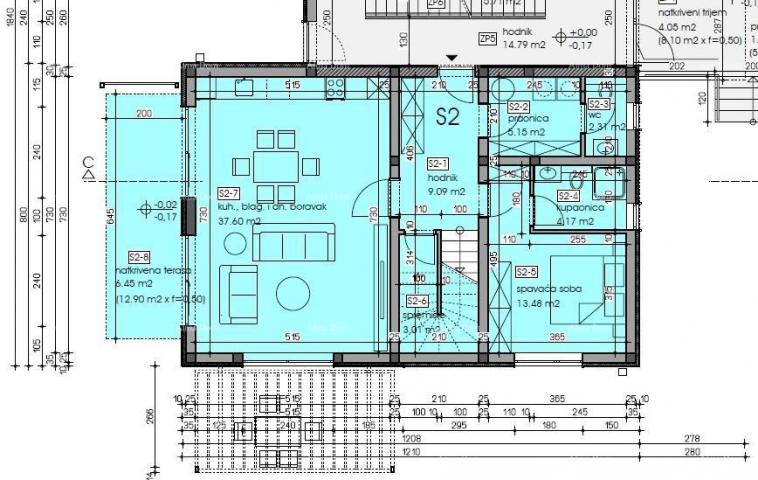 Wohnung Verkauf einer luxuriösen Maisonette-Wohnung mit Pool, Tar! S2