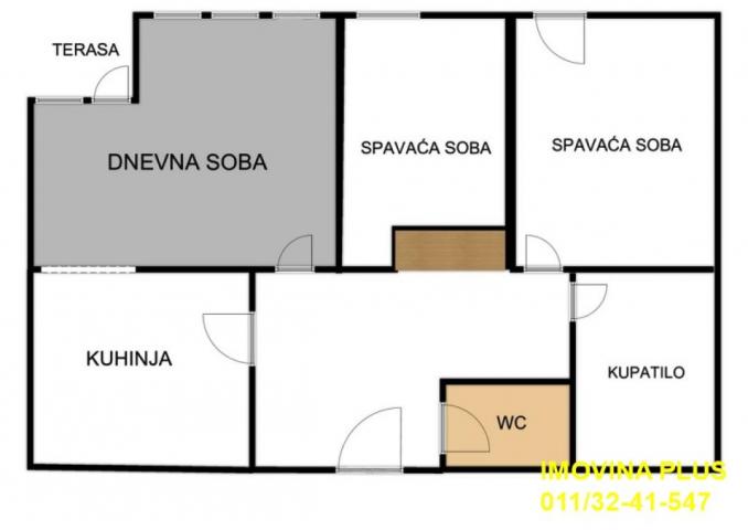 Palilula, Tašmajdan - 27. marta, 78m2