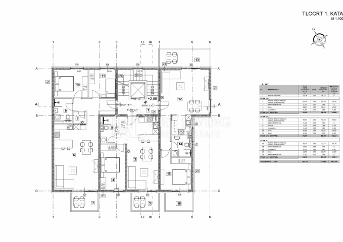 Poreč - surroundings, apartment in a new building on the first floor, 500 m from the sea