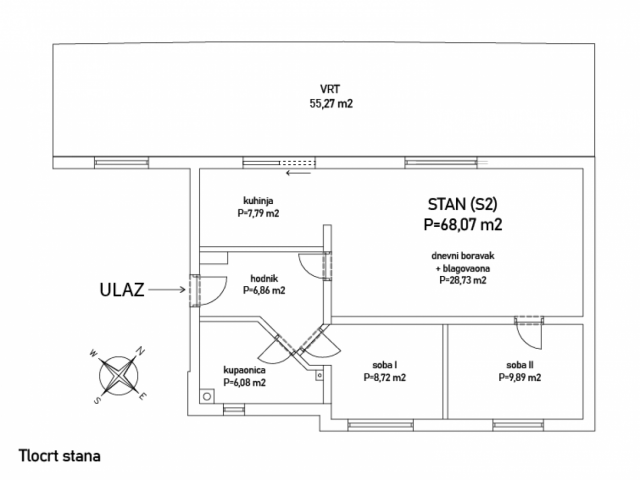  Comfortable and Functional Three-Room Apartment with parking space