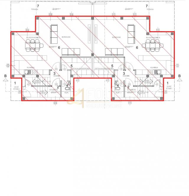 Wohnung Kostrena, 150m2