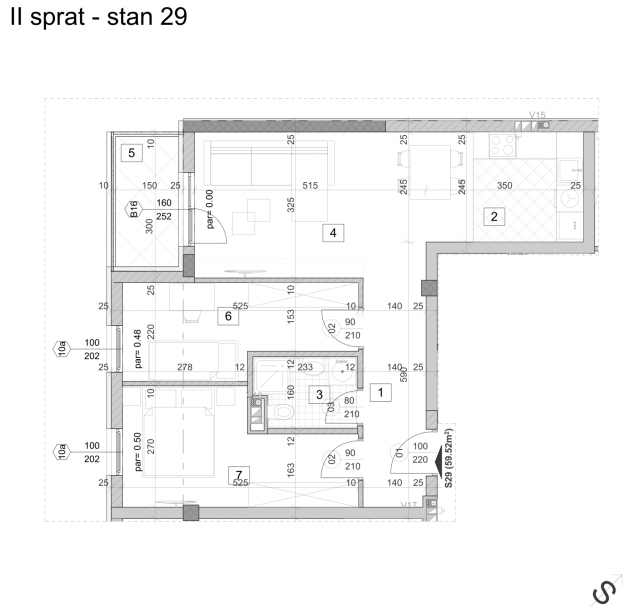 NOVI SAD - TELEP - 59. 52 m2