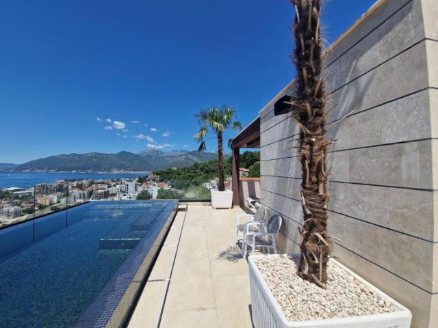 Luxurious one-bedroom apartment of 45m2 with pool in Tivat