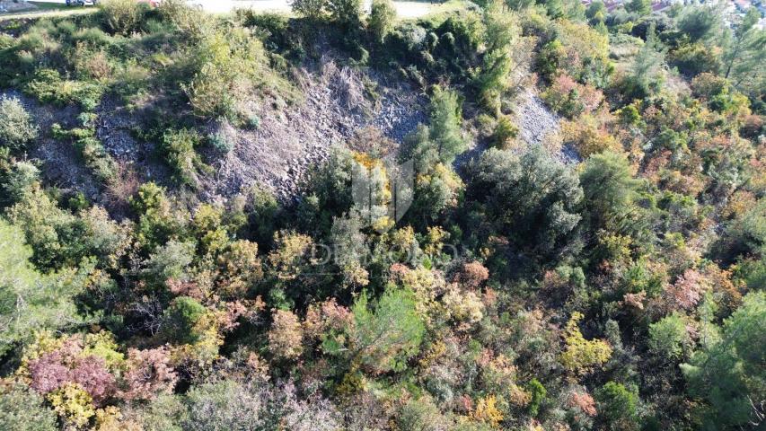 Labin okolica, građevinsko zemljište, pogled na more