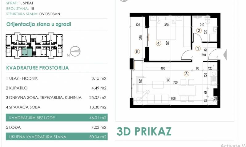 Cvetanova Ćuprija novi stanovi kvaliteni sa PDV-om dvosobni trosobni garsonjere