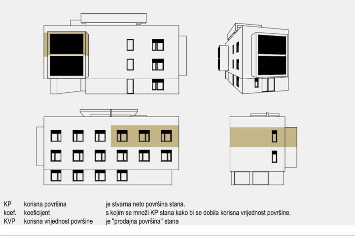 Zadar, Plovanija, dvosoban stan s krovnom terasom neto korisne površine 105, 02 m2 – S6