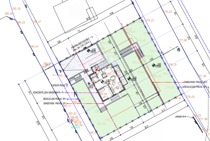 Kastav, Baugrundstück bereit für den Bau