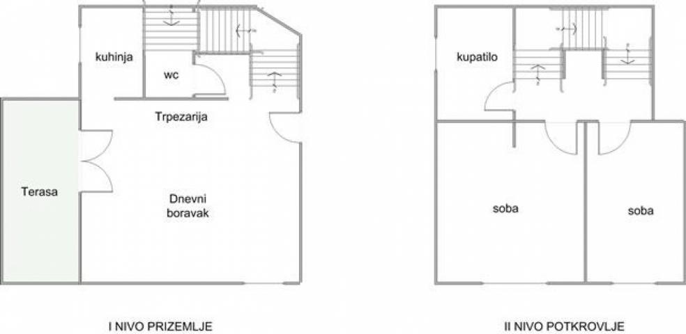 Bečmen, pravosnažna građevinska dozvola, terasa 22m2