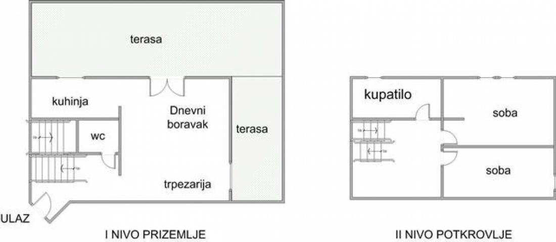 Bečmen, pravosnažna građevinska dozvola, terasa 46m2