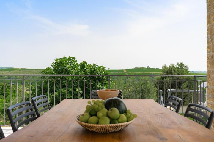 Buje, Eskluzivna samostojeća villa s očaravajućim panoramskim pogledom na more 