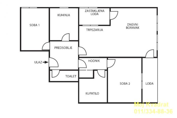 Zvezdara, Mirijevo - Ulofa Palmea, 84m2