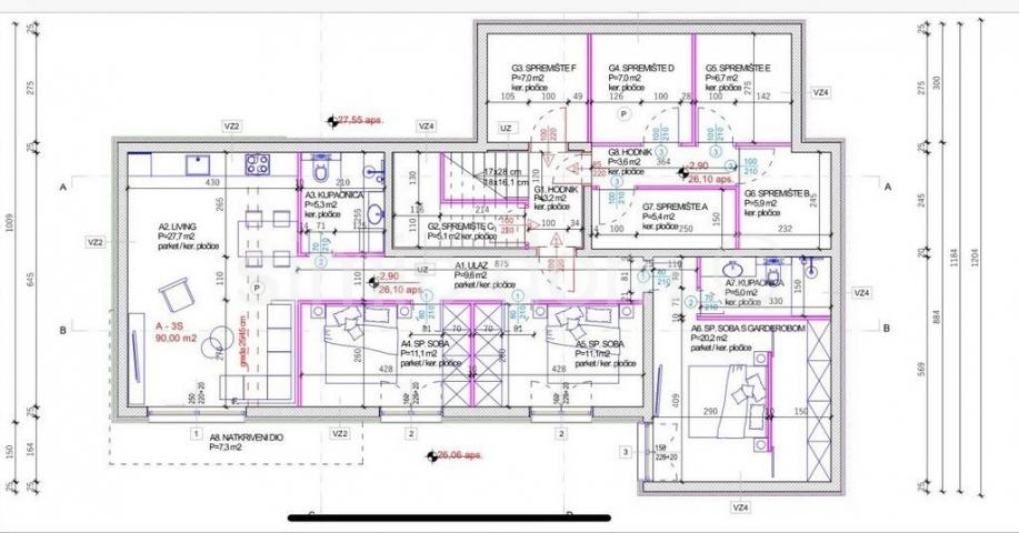 Novi apartman s privatnim bazenom,  Rogoznica