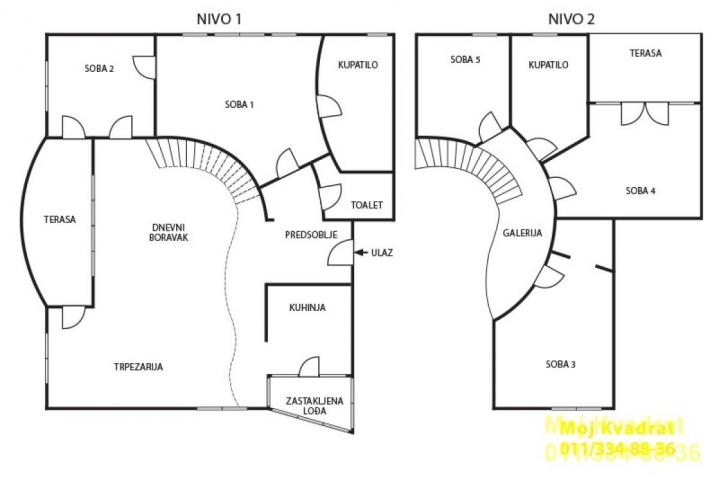 Savski venac, Senjak - Milovana Glišića, 260m2