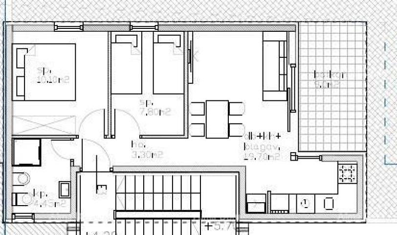 Apartment Modern apartment in block E, near Umag!