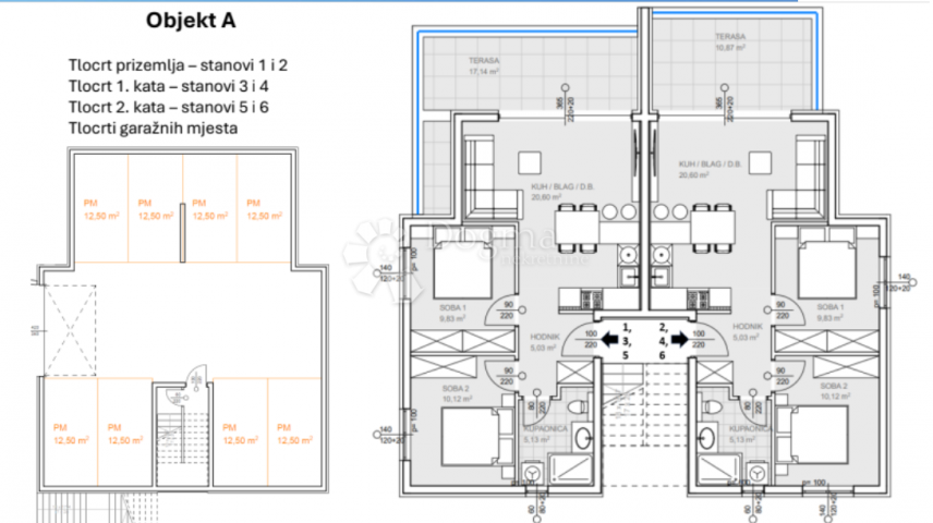 Wohnung Ražanj, Rogoznica, 64,32m2